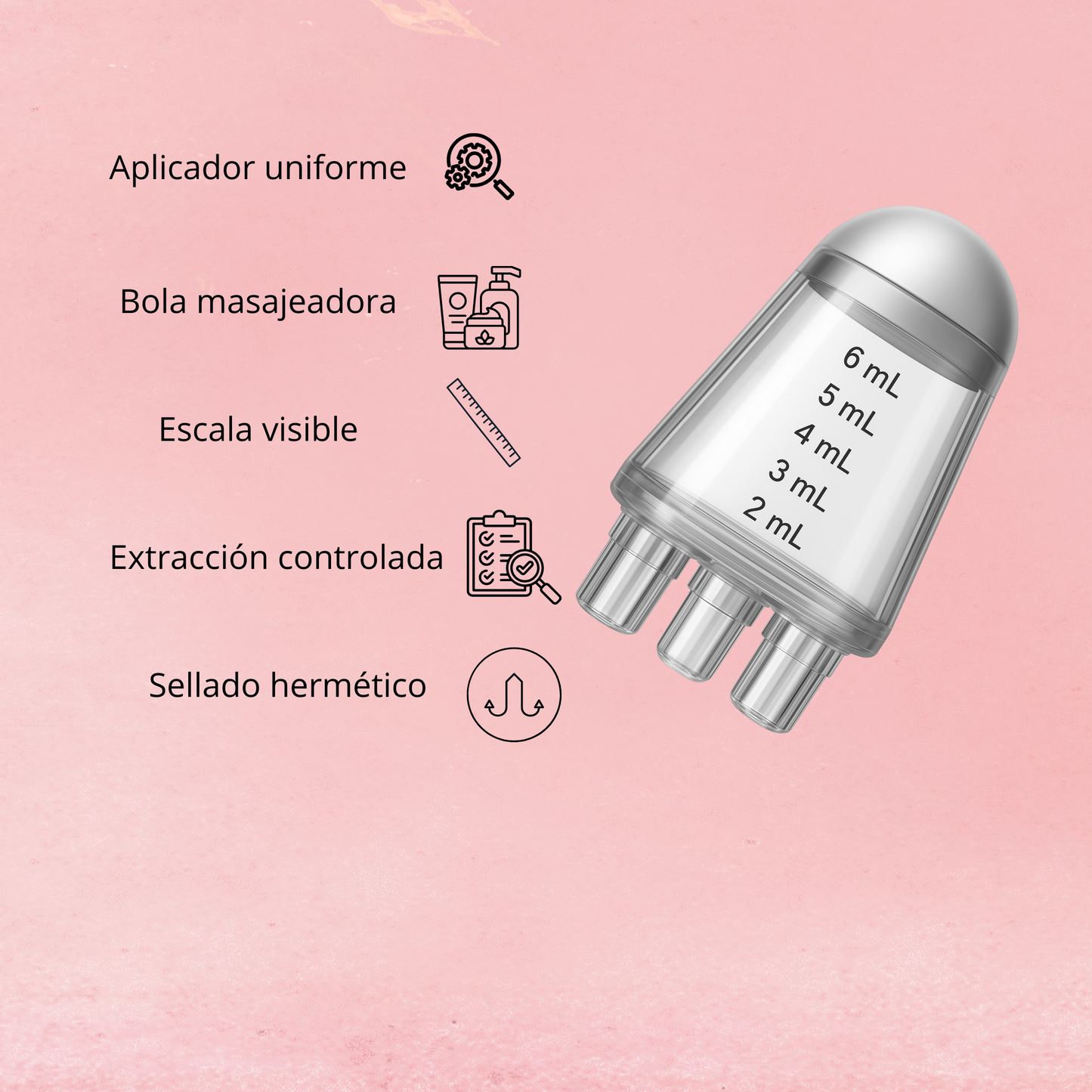 Aplicador Capilar 6 ml con Masajeador