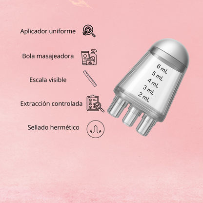 Aplicador Capilar 6 ml con Masajeador