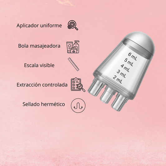 Aplicador Capilar 6 ml con Masajeador