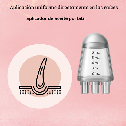 Aplicador Capilar 6 ml con Masajeador